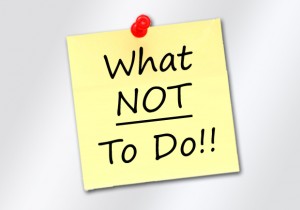 vet questions not-to-do list